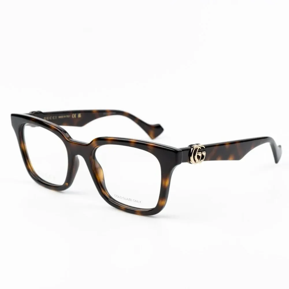 NEW Gucci GG1728O 002 Havana Square Women Eyeglasses